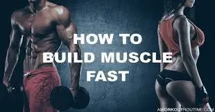 how to gain muscle fast